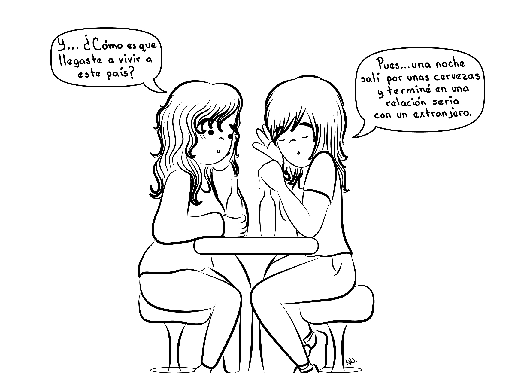 viñeta realidad migrante humor