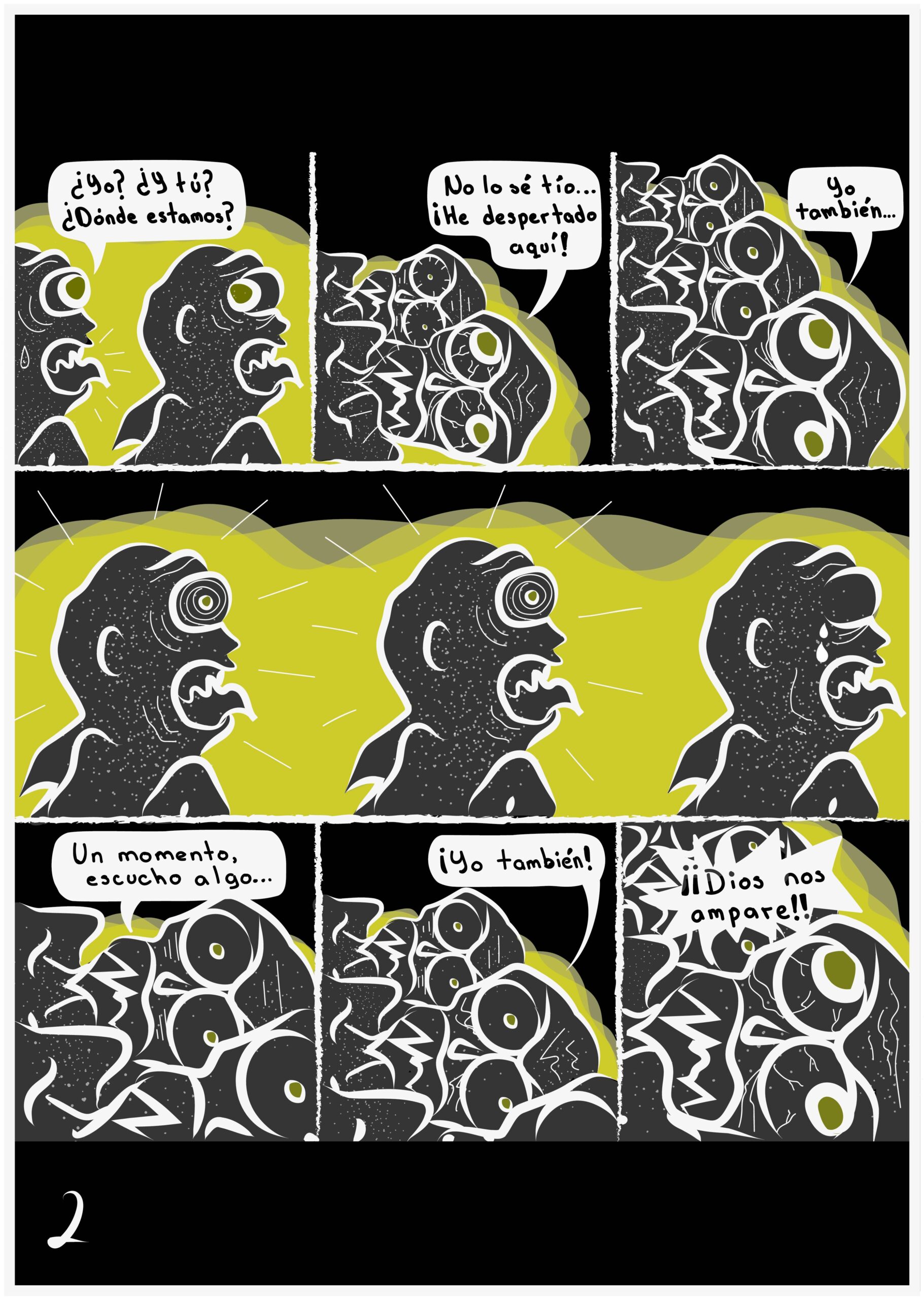 Delicias es un pequeño cómic humorístico en el que utilizo un estilo desenfadado para contar la pequeña historia de unas muy particulares criaturas marinas.