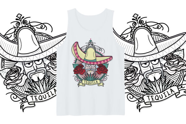 Camiseta "Tequila" sin mangas - Imagen 3