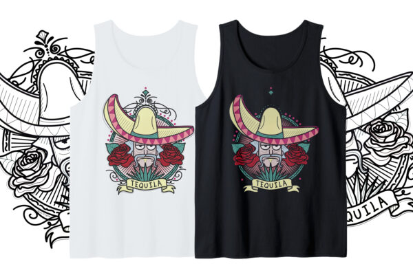 Camiseta "Tequila" sin mangas