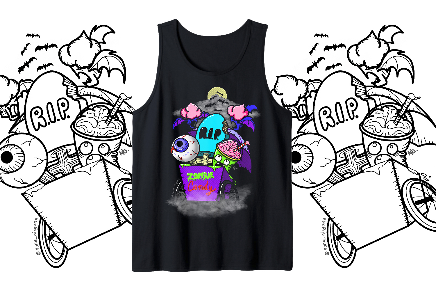 camiseta sin mangas Zombie Candy