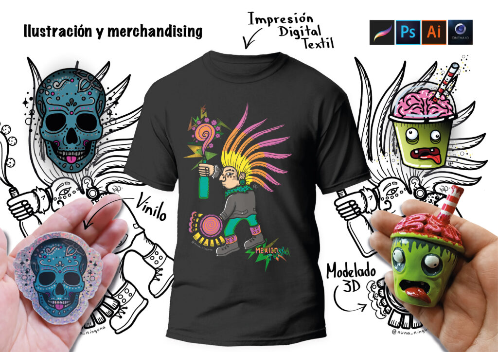 ilustracion y merchandising