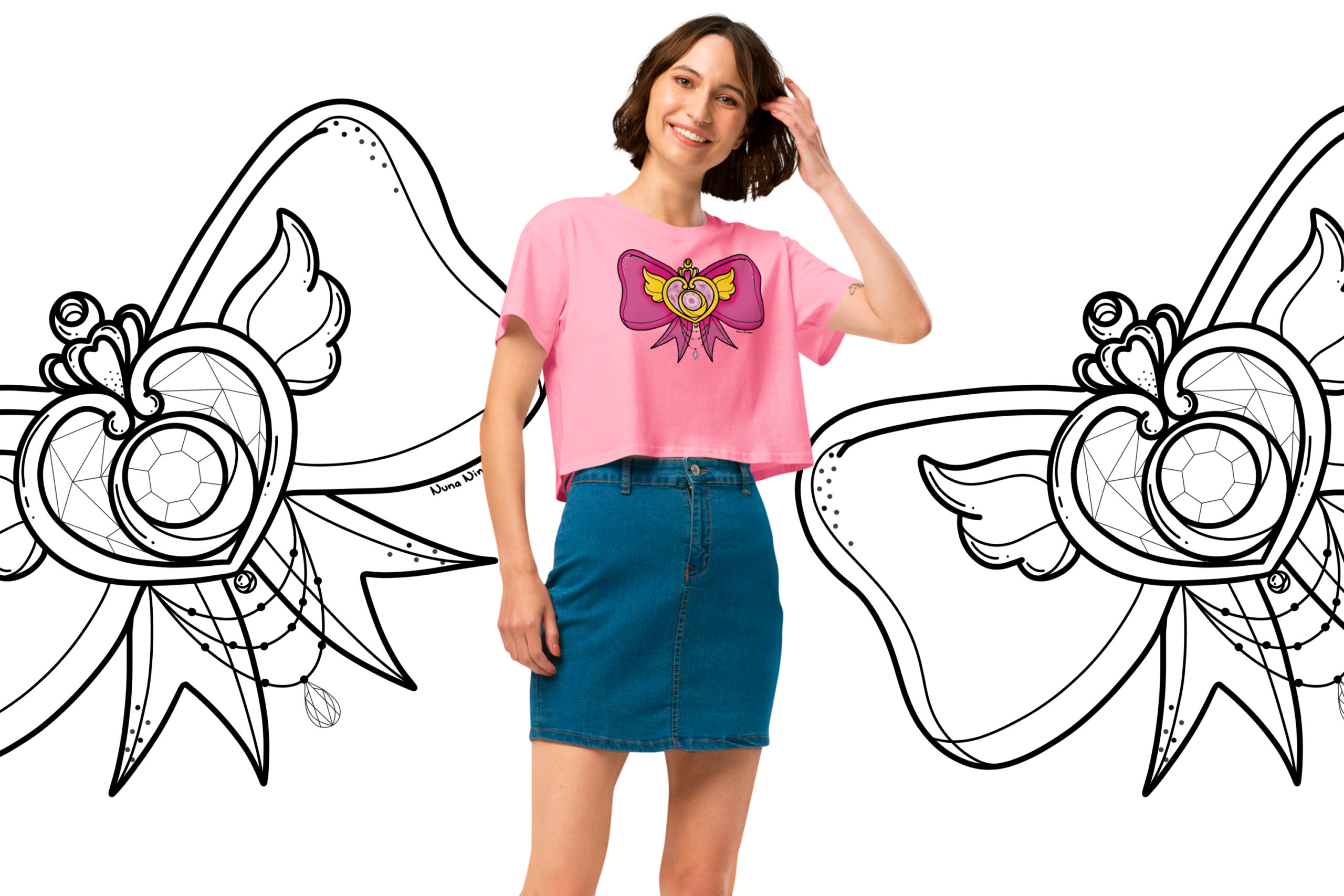 Crop top lazo Sailor moon anime - Imagen 2