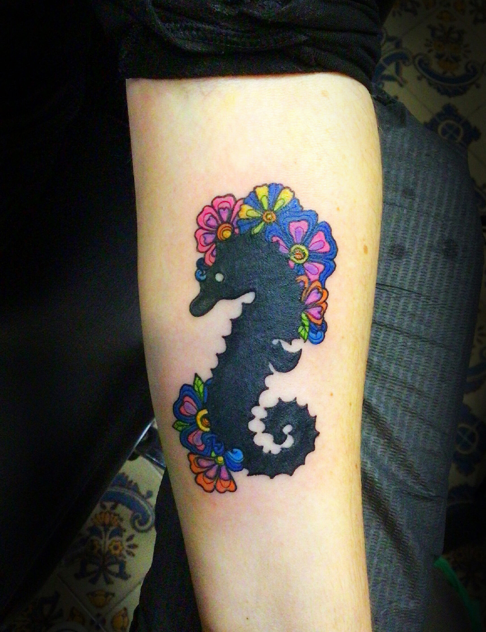 Tatuaje de caballito de mar