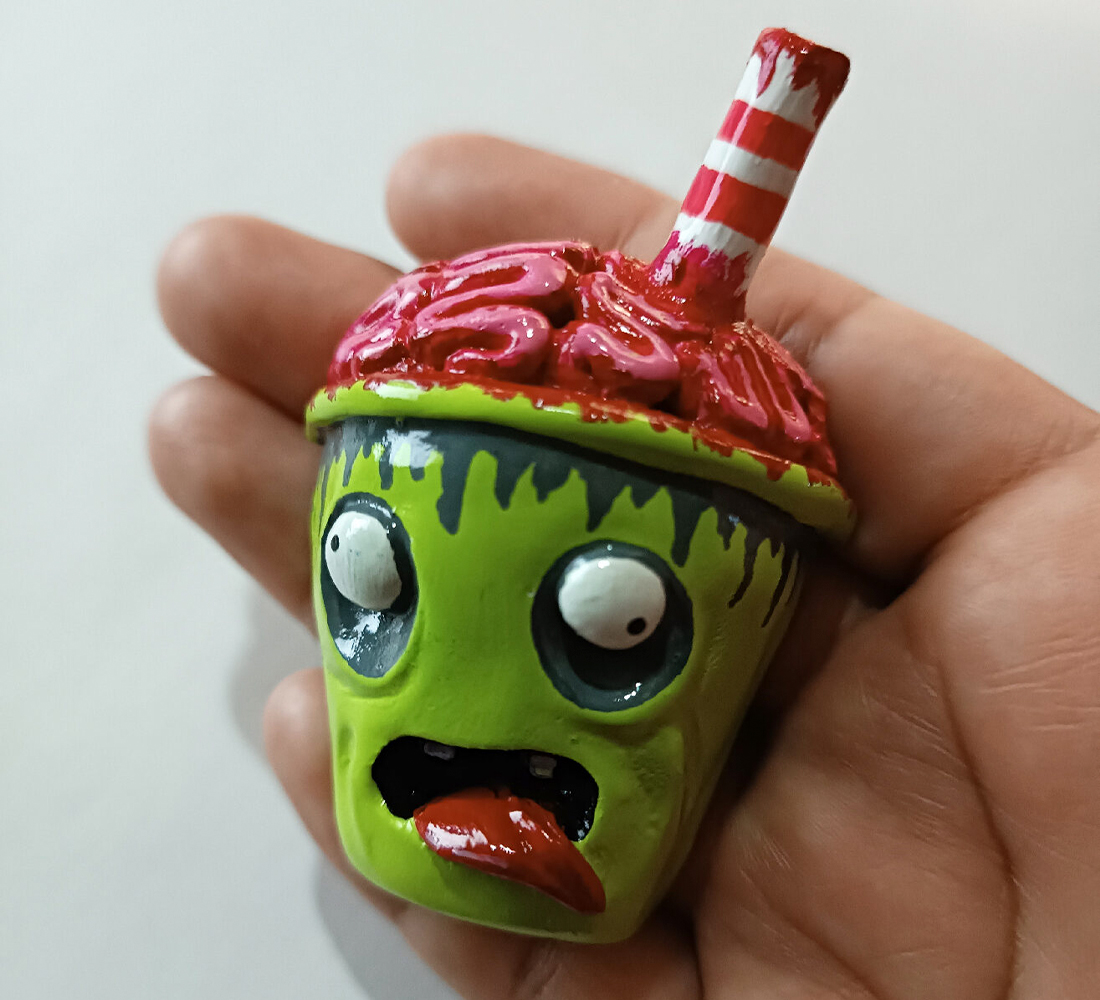 imán de resina decorados a mano