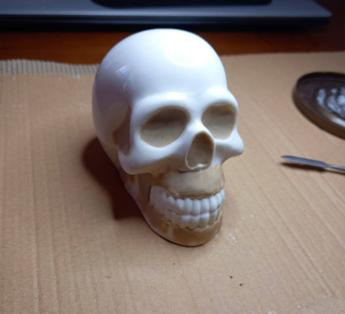 calavera de resina