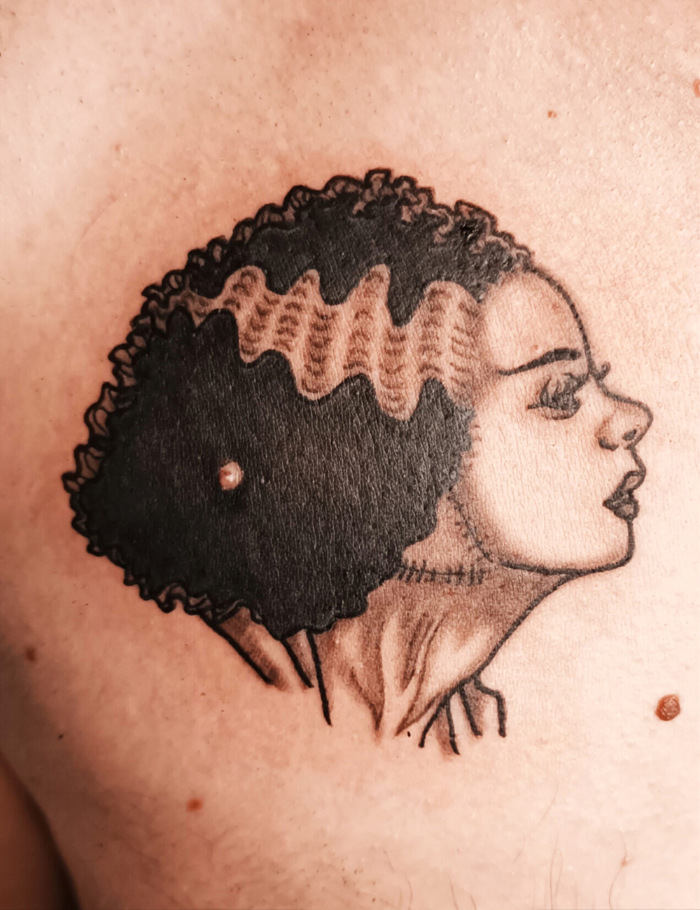 Tatuaje retrato personaje terror